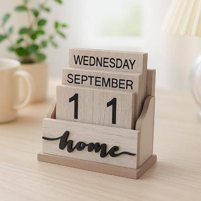 HOME 인테리어 우드달력